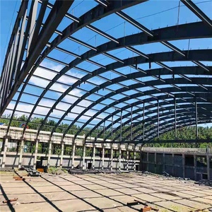 Tùy Chỉnh Ánh Sáng Kết Cấu Thép Prefabricate Hội Trường Mái Trusses Cong Chùm Xây Dựng - Product Image 3