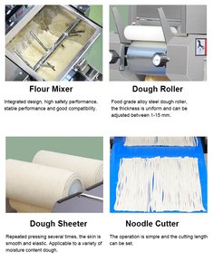 Đa Chức năng PC kiểm soát đầy đủ thép không gỉ 304 tự động điện Nhật Bản Ramen Udon mì làm cách nhấn máy cắt - Product Image 3