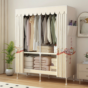 Armoire en tissu en acier moderne de style 2026, montage simple, rangement pour la chambre à coucher, armoire de location - Product Image 6