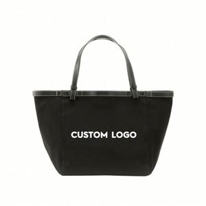 New Tide Lazy Style Simple <b>Large</b> Capacity Thickened Tote Canvas Handheld Shopping One Shoulder Women's Student School Bag - Product Image 5