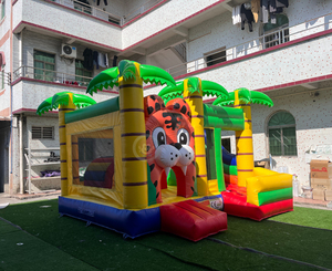<strong>tiger</strong> Bounce House Inflatable Yellow &amp; Green Inflatable Bounce House Combo <strong>Jumper</strong> - Product Image 5