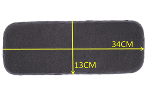 Bluepanda bantalan popok kain bayi, serat mikro dapat dicuci dimasukan popok bambu kain dengan sisipan - Product Image 6