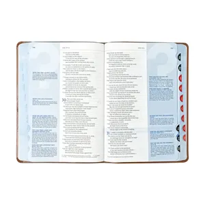 Cor personalizada tamanho grande Bíblia português versos tecido papel impressão do livro