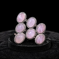Nouveaux produits : Bague en cuivre avec charoïte et quartz rose mélangés, bijoux en pierres naturelles énergétiques pour femmes et hommes, cadeaux