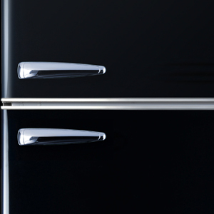 Réfrigérateur rétro pour la maison et la cuisine, petit électroménager, style européen, rouge et noir, à double porte, trois portes - Product Image 6