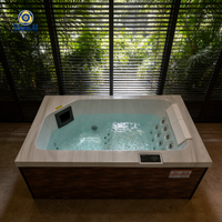 Jacuzzi Portátil Independiente Moderno para una Persona, con Hidromasaje y Drenaje, Directo de Fábrica