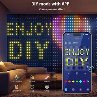 Vente chaude IP65 Étanche RVB Fantaisie Rideau Lumières Smart App Contrôlé LED Chaîne Atmosphère De Noël Transfrontalière