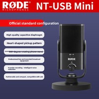 Microphone professionnel RODE NT-USB MINI pour ordinateurs portables, karaoké, voix off, streaming en direct, enregistrement sur téléphone portable