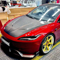 Pièces de carrosserie en fibre de carbone BK Tuning 2024+ Modèle 3 Juniper Modifié CMST Ver.1, capot avant pour Tesla Model 3 Highland
