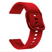 Pour samsung galaxy Watch Bracelet en silicone avec boucle colorée 20mm 22mm Bracelet en silicone
