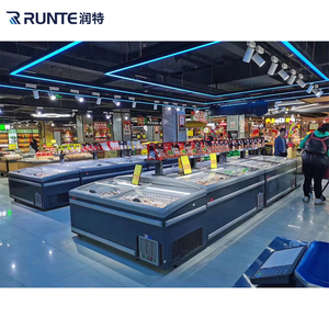 Congélateur coffre commercial combiné pour supermarché, vitrine à crème glacée avec porte vitrée LED - Product Image 5