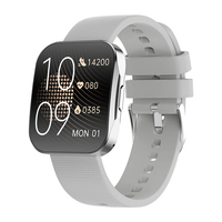 U19 Smartwatch 1,85 Zoll AMOLED Gebogener Bildschirm Aluminiumlegierung IP68 Wasserdicht Gesundheits- und Fitness-Armbanduhr für Männer Täglicher Sport
