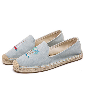 Alpargatas Toile Plat Chaussures de Pêcheur Femmes Hommes <span class=keywords><strong>Espadrilles</strong></span> Dame Mocassins Erp <span class=keywords><strong>Espadrilles</strong></span> Femme Homme - Product Image 4