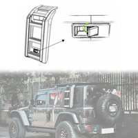 Accessoires tout-terrain pour voiture LUMA 4x4, porte-bagages de toit en aluminium pour voiture avec échelle pour Jeep Wrangler JL 2018+ Jk 2007-2017