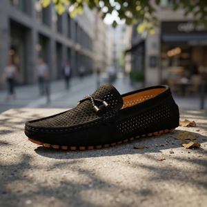 Scarpe Estive da Uomo Traspiranti in Pelle, Mocassini Classici Comodi per la Guida, Scarpe in Pelle all'Ingrosso - Product Image 5