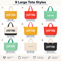 Sac fourre-tout promotionnel en toile personnalisé, grand format, 4 couleurs vives, avec poignée renforcée et fond large