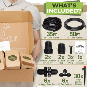 Kit d'irrigation <span class=keywords><strong>goutte</strong></span> <span class=keywords><strong>à</strong></span> <span class=keywords><strong>goutte</strong></span> en gros, personnalisation, système d'arrosage automatique pour jardin, tuyau d'irrigation DIY 5M <span class=keywords><strong>50M</strong></span> - Product Image 5