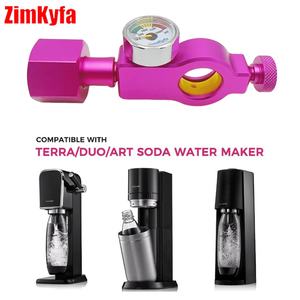 Adaptador de conexión rápida SodaStream rosa CGA320 para estación de llenado de cilindros de CO2 de soda, recarga para cilindros de paintball W21.8-14 - Product Image 6