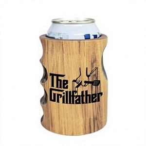 The Grillfather Portabottiglie Isolato in Legno Portatile per Campeggio - Product Image 1