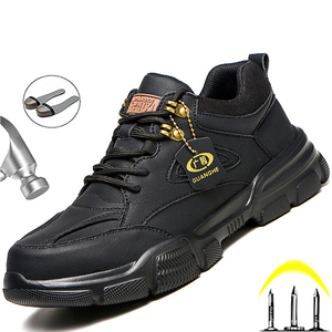 Chaussures de sécurité pour homme, bottes de travail indestructibles, baskets de travail unisexes à embout en acier - Product Image 3