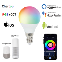 Ampoule Led intelligente, lumière flamme vacillante, haut-parleur multimédia, avec télécommande, wi-fi, 16 millions RGB, E27