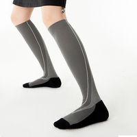 Chaussettes de compression pour femme, activités sportives de plein air, course à pied, randonnée, saut à la corde, mollets longs, confortables, usage quotidien, tricotées