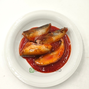 <span class=keywords><strong>Pescado</strong></span> enlatado en salsa de tomate 425G, trozos de macarela, conservación de partes del cuerpo del pez - Product Image 4