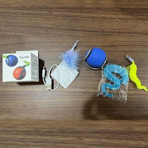 Mainan pelatihan interaktif, Mainan Catnip elektrik untuk bola kucing bergerak sendiri, mainan kucing cerdas bola berguling otomatis - Product Image 6