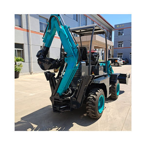 Gran oferta, nuevo diseño, Mini Tractor, retroexcavadora remolcable, maquinaria de movimiento de tierras, rueda pequeña, retroexcavadora, cargadora - Product Image 4