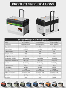 Réfrigérateur-congélateur <span class=keywords><strong>portable</strong></span> 810Wh à batterie lithium pour voiture, compresseur, 30L, DC 12.6V, AC 220V, <span class=keywords><strong>station</strong></span> d'alimentation électrique pour le camping en extérieur - Product Image 6