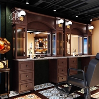 Mobilier de Salon de coiffure personnalisé rose