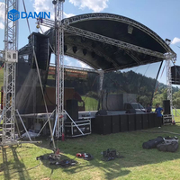 Structure de scène en treillis à poteaux 290x290mm en alliage d'aluminium pour publicité extérieure, support de but, mur, éclairage LED et affichage