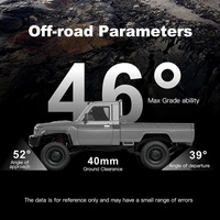 KK Nouveau modèle de voiture RC 4x4 à l'échelle 1/12, 2,4 GHz, câble USB, télécommande, pick-up, véhicule tout-terrain pour enfants et adultes, cadeau
