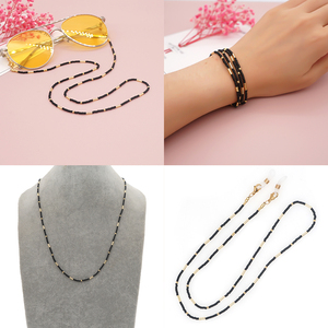 Collier chaîne bohème <span class=keywords><strong>tendance</strong></span> pour femmes Ximang <span class=keywords><strong>2022</strong></span>, perles, chaînes pour <span class=keywords><strong>lunettes</strong></span>, bijoux, accessoires pour <span class=keywords><strong>lunettes</strong></span> de soleil - Product Image 5