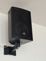Haut-parleur passif professionnel 150W de puissance nominale pour salle de réunion, église, école, équipement sonore PA en bois avec support mural