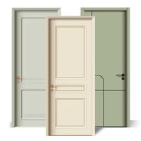 Portes intérieures en bois massif de luxe modernes de haute qualité, à panneau unique, pour appartement, chambre à coucher, ouverture manuelle, isolation acoustique