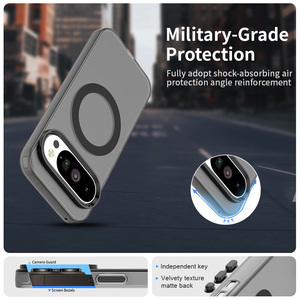 Per Google Pixel 10 XL 10PRO XL 8A 9A telefono glassa calamita custodia per anello magnetico opaco trasparente Anti copertura per impronte digitali - Product Image 6