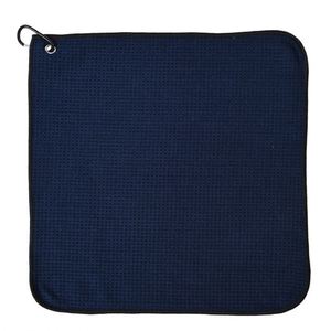Serviette de sport gaufrée pour le golf - Microfibre à séchage rapide, forme rectangulaire, durable et facile à nettoyer avec crochets, logo personnalisé, jacquard doux - Product Image 2
