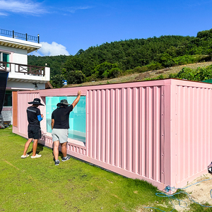 สระว่ายน้ำสำเร็จรูปขนาด 20 ฟุต ทำจากไฟเบอร์กลาส สำหรับใช้งานกลางแจ้ง รุ่น JZX-001 แบบตู้คอนเทนเนอร์ ขนาดครอบครัว พร้อมอุปกรณ์เสริมสระว่ายน้ำเพื่อความสะดวกสบาย - Product Image 3