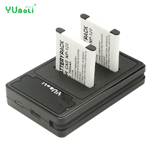 Yuboli ที่ชาร์จแบตเตอรี่กล้องตั้งโต๊ะแบบ NP-120 NP-BN1ใหม่ CNP120 USB คู่ชาร์จไฟ LCD สำหรับกล้อง Casio DSLR - Product Image 2