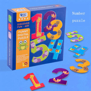 Rompecabezas único de <span class=keywords><strong>palabras</strong></span> superventas para niños, promoción del desarrollo intelectual <span class=keywords><strong>con</strong></span> <span class=keywords><strong>forma</strong></span> de tres piezas para combinar - Product Image 2