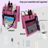 Sac banane unisexe pour médecins et infirmières avec fermeture éclair, motif lettres, étanche, multifonction, petit rangement d'outils