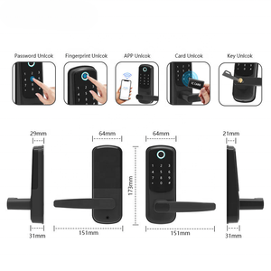 Serrure de porte intelligente <span class=keywords><strong>Aqara</strong></span> de style américain, étanche, pour porte en verre, avec télécommande RFID - Product Image 5