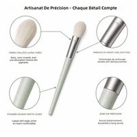 JLY Wholesale, ensemble de 8 pinceaux de maquillage multifonctions, fibres synthétiques ultra-douces et moelleuses, logo personnalisable, plusieurs couleurs de manche
