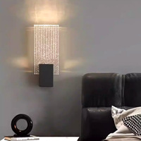 Lampe murale LED créative de luxe pour chambre principale, nouvelle ambiance haut de gamme, pour escalier, chevet, couloir, entrée, corps en fer pour salon