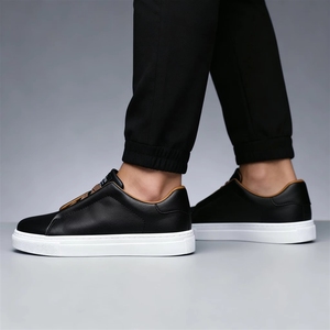 Chaussures de Skateboard Basses à Lacets pour Hommes, Couleur Unie, Tendance, Confortables, Antidérapantes et Durables, Idéales pour le Printemps - Vente en Gros - Product Image 5