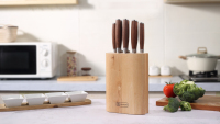 6 pièces ensemble de couteaux Chef cuisine couteau de boucher en acier inoxydable à haute teneur en carbone métal inoxydable 10% de réduction couteaux japonais Logo personnalisé