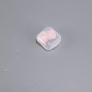 CE rose boîte de couleur personnalisée emballage étanche <span class=keywords><strong>cire</strong></span> coton protection auditive dormir confortable bouchon d'oreille - Product Image 5