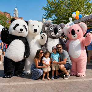 Costume gonflable de panda géant de haute qualité, costume de mascotte amusant d'ours polaire de 2/2,6/3 mètres - Product Image 2