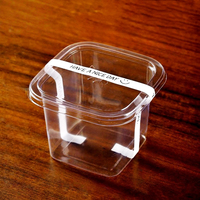 Boîte d'emballage en plastique personnalisable pour desserts, pâtisseries, tiramisu, mousse, gâteaux, biscuits, aliments sucrés, macarons, beignets